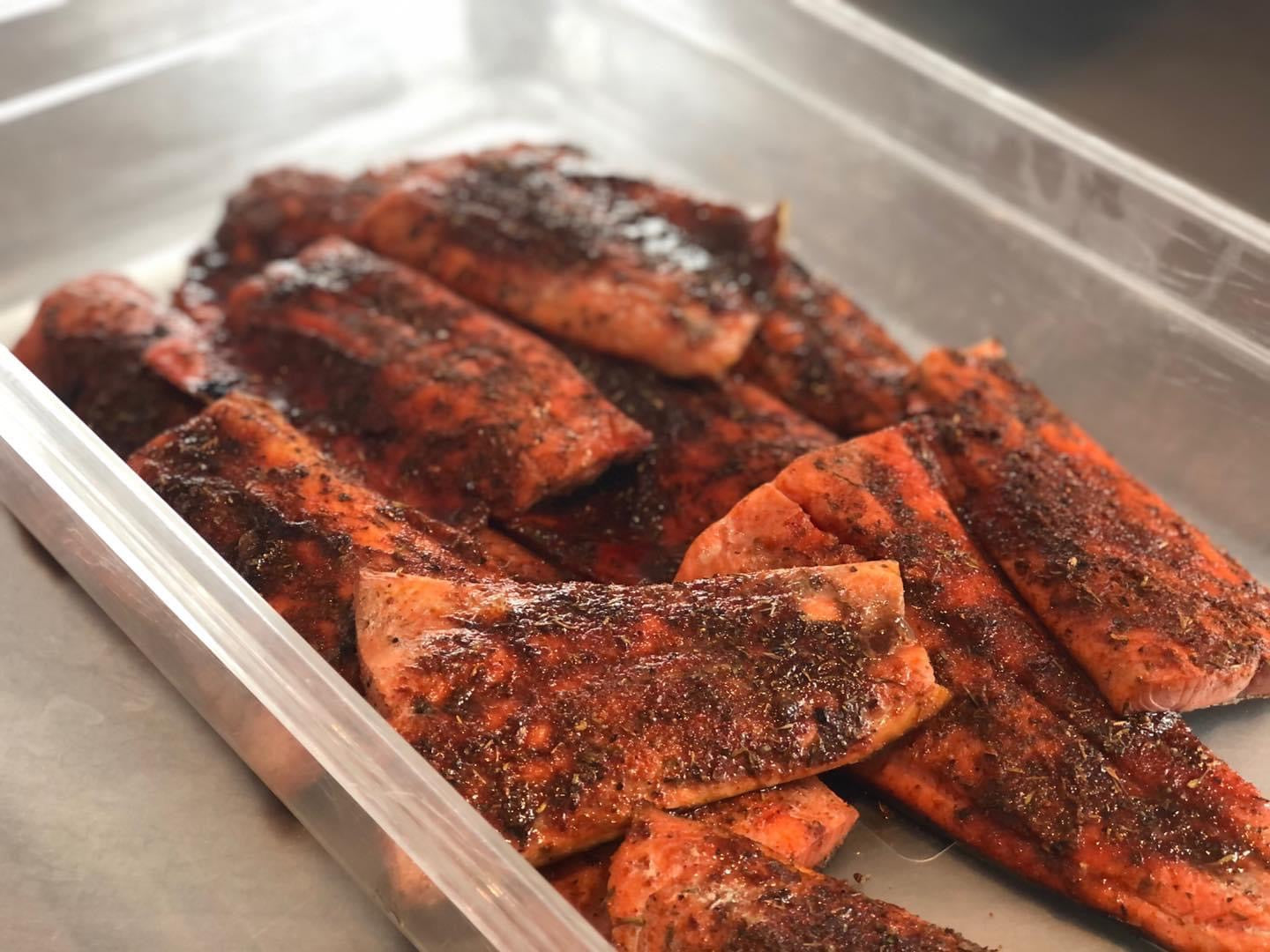 Smoked Cajun Salmon - 1 LB.