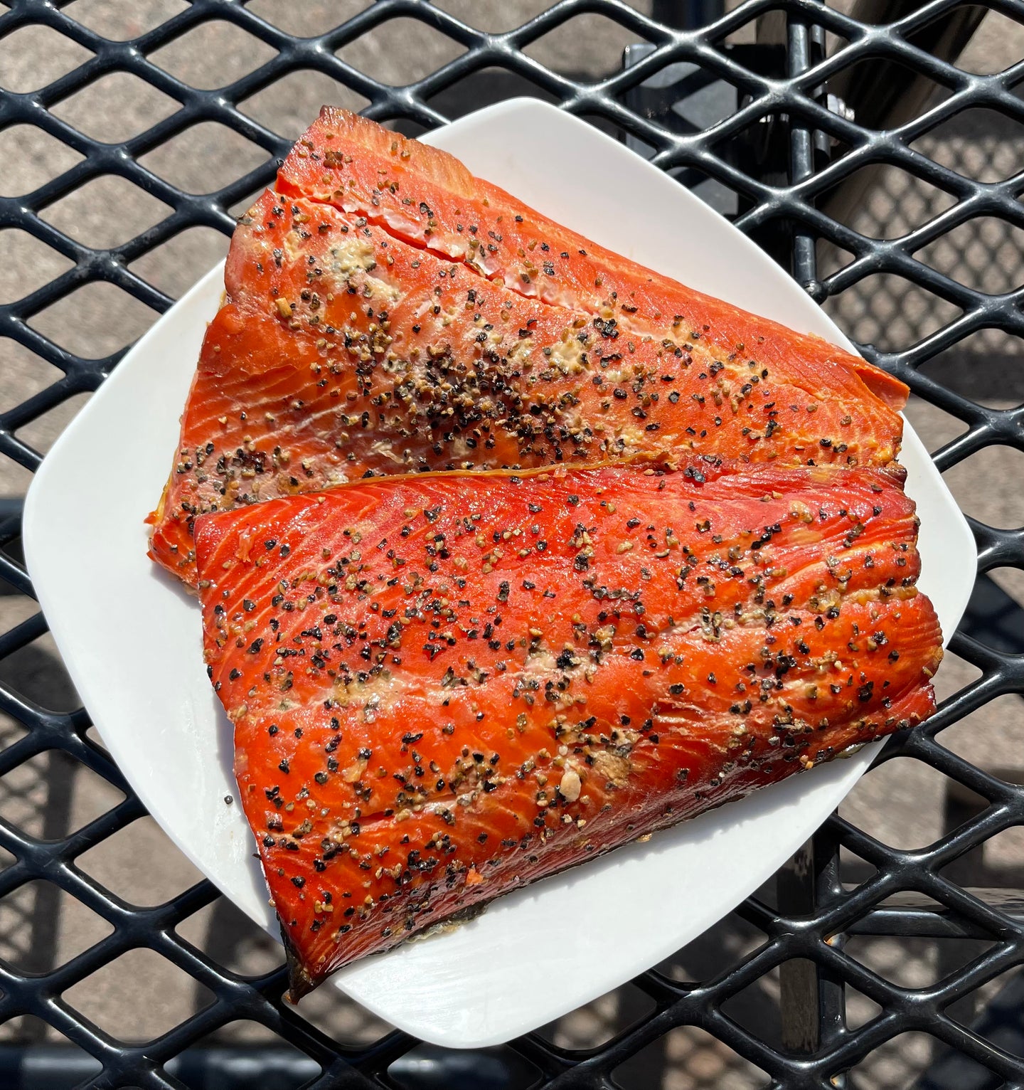 Smoked Peppercorn Salmon - 1 LB.